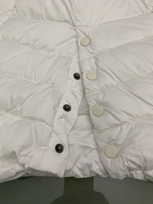 Casaco sem mangas branco L - Novo