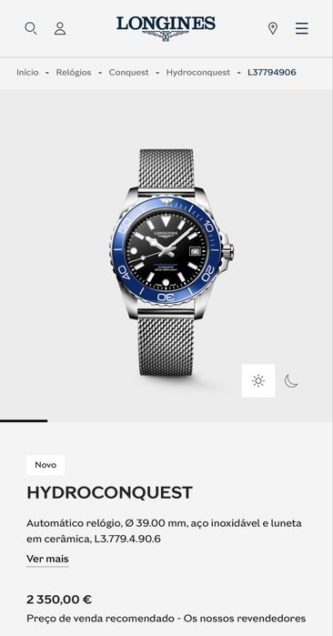 Longines Hydroconquest automático 39mm