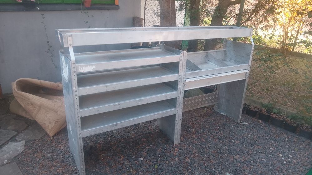 Regał aluminium warsztat zabudowa bus