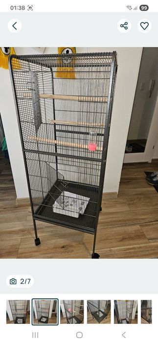 Klatka dla papugi kanarka 146cm NOWA