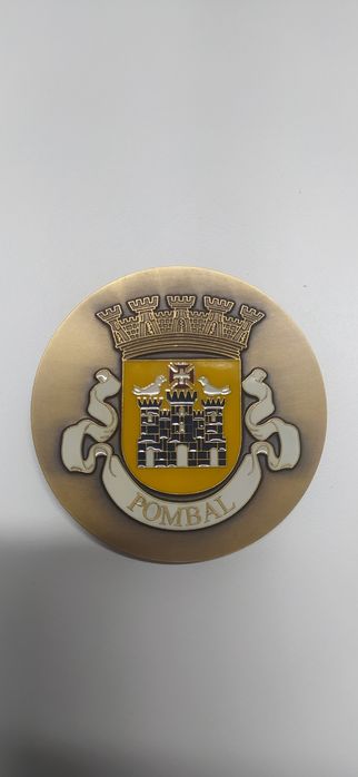 Medalha do município de Pombal com bolsa protetora