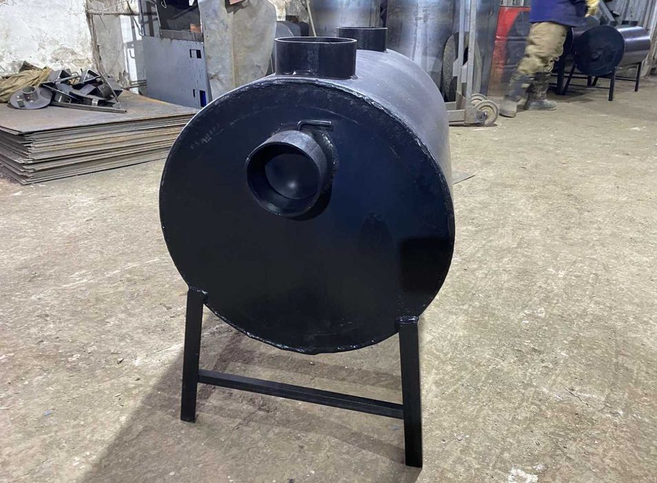 КПД 90%! 11 кВт! до 8 годин! Пічка Буржуйка Булерьян Полтавка 86 / Піч