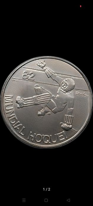 Moeda 25 Escudos - 25º Campeonato Mundial de Hóquei em Patins 1982