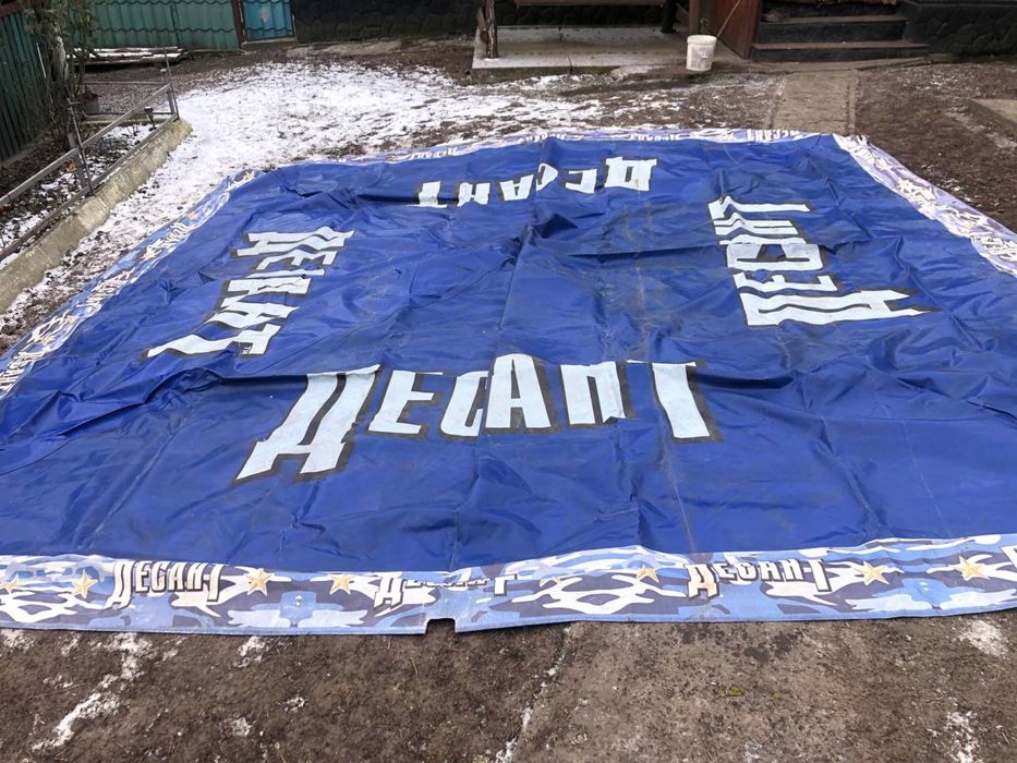 Брезент ПВХ, б/у розмір 5*5