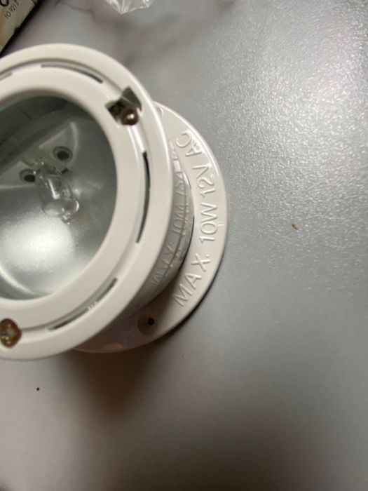 Лампа, Светильник встраиваемый мебельный галогенновый 12В