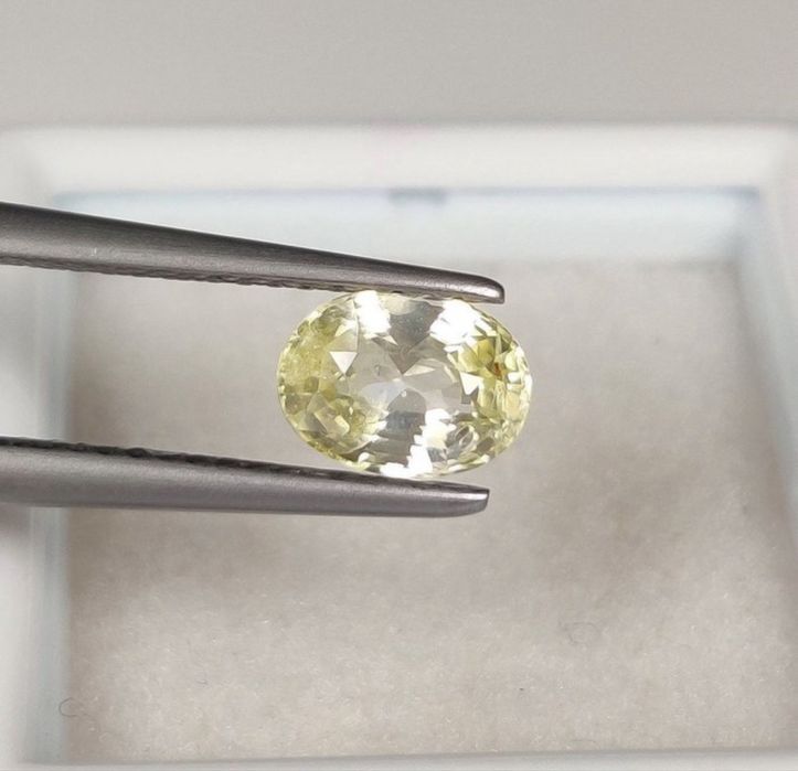 Safira Amarela Natural 1,15 ct — Sem Tratamento | Certificado ICA GemLab