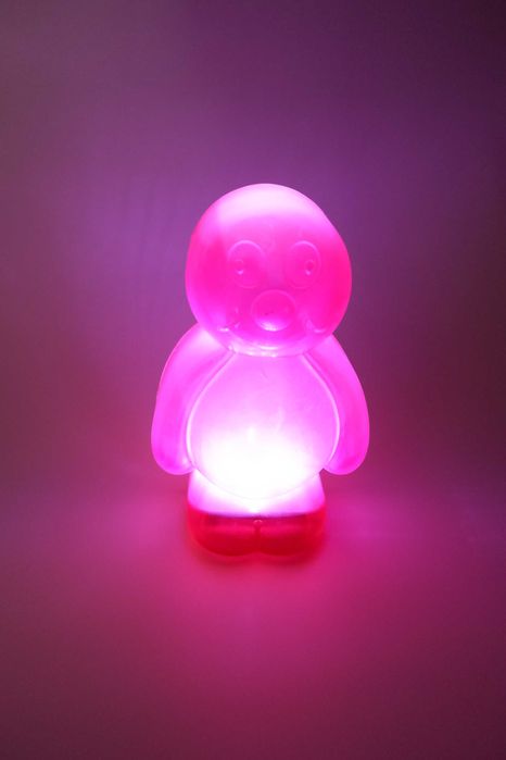 Силиконовый ночник светильник детский розовый на батарейках в детскую