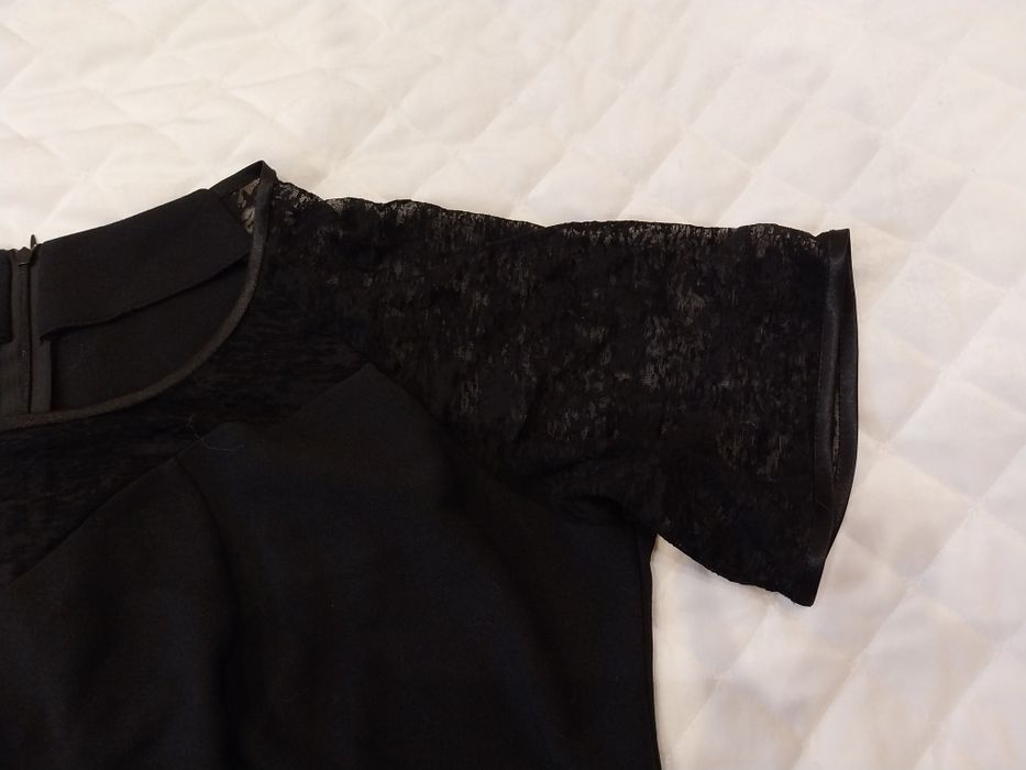 Świetna sukienka damska, czarna w rozmiarze plus size