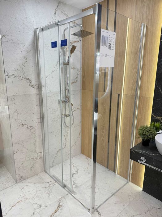 Deante Kerria Plus kabina chrom 80x100 przesuwna