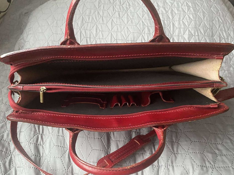 VERA PELLE teczka/aktówka ze skóry naturalnej