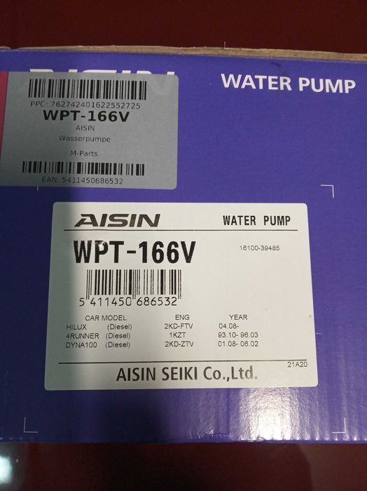 Bomba de Agua Toyota Aisin
