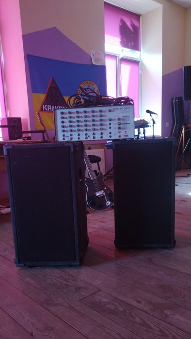 Dynacord eminent 6 микшерный пульт с усилителем, колонки. Акустическая