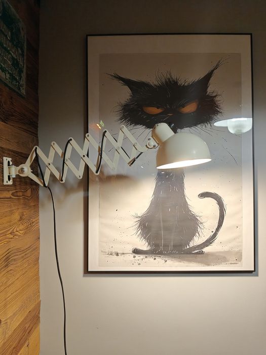Stara lampa nożycowa harmonijka kaiser? Loft retro oldschool