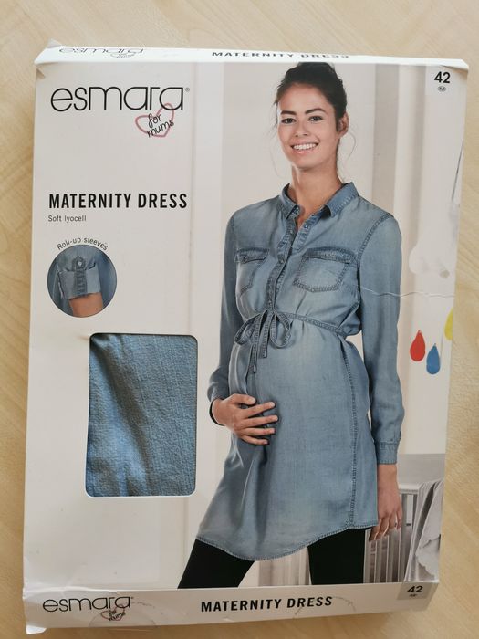 Esmara sukienka jeans ciążowa 42