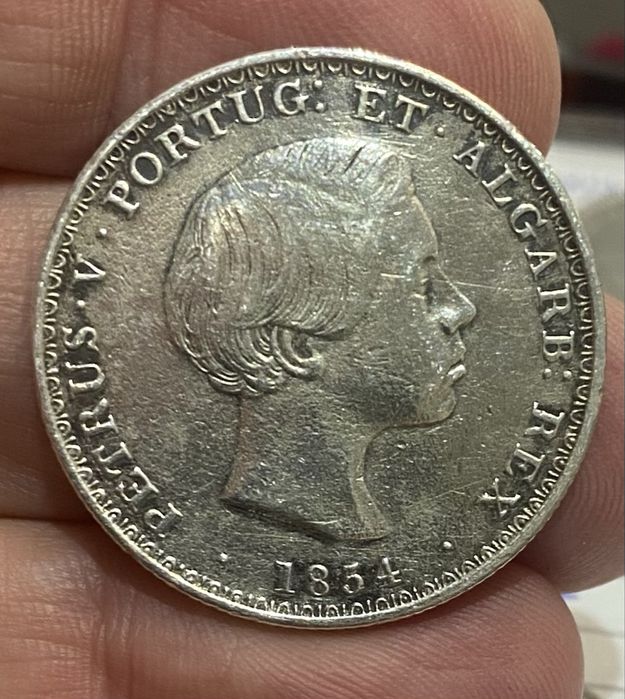 Coin 652 - D. PEDRO V - 500 Reis 1854