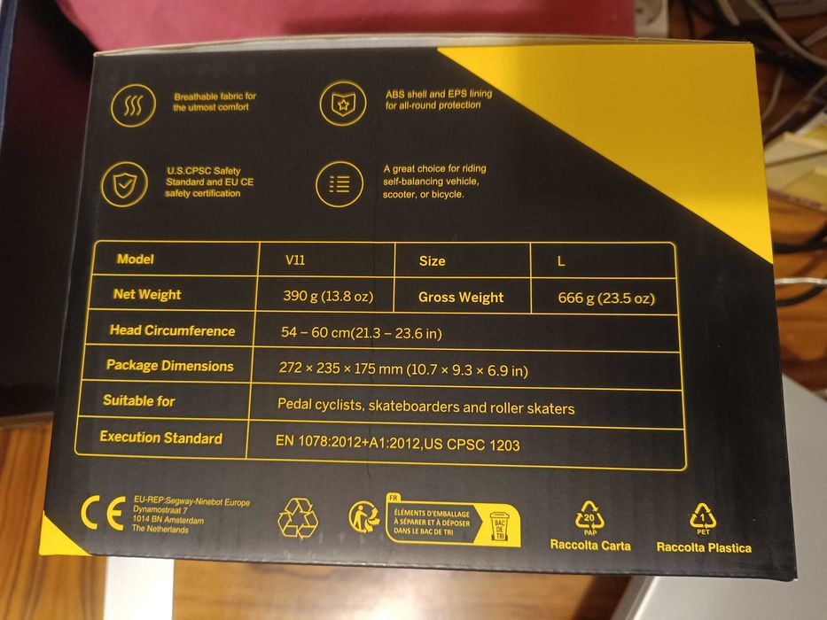 Segway Ninebot Commuter Helmet (L), Brand New with Invoice/Warranty64174442209281124