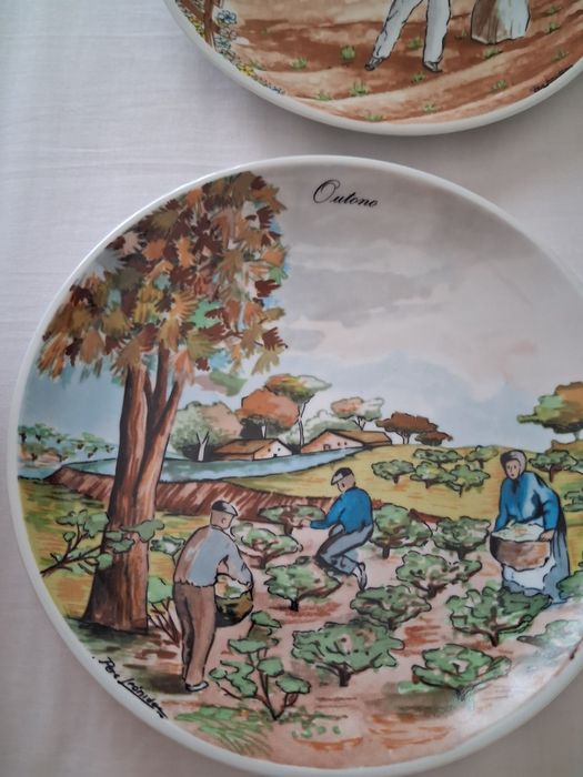 4 pratos das estacoes do ano colecção phillae