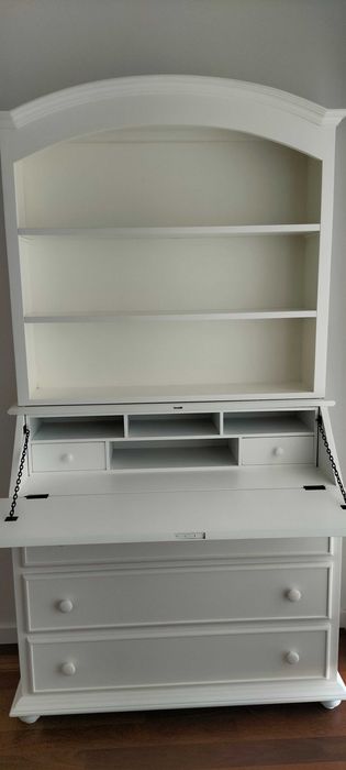 Quarto cama madeira maciça  (carvalho) Lacado - Colchão NOVO!