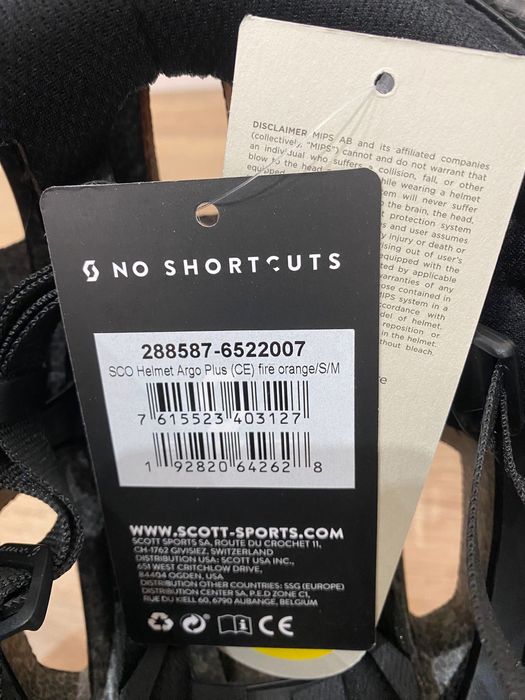 Kask rowerowy Scott Argo Plus Mips - fire orange - S/L - (54 - 58 cm)