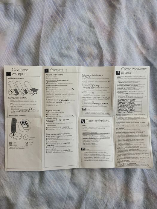 Telefon stacjonarny bezprzewodowy Philips  80 zł