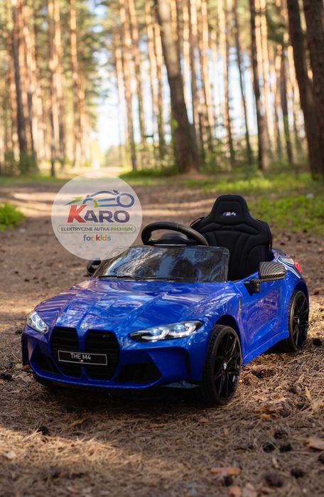 Auto Na Akumulator BMW M4 Miękkie koła EVA Pojazd Dla Dzieci Full led