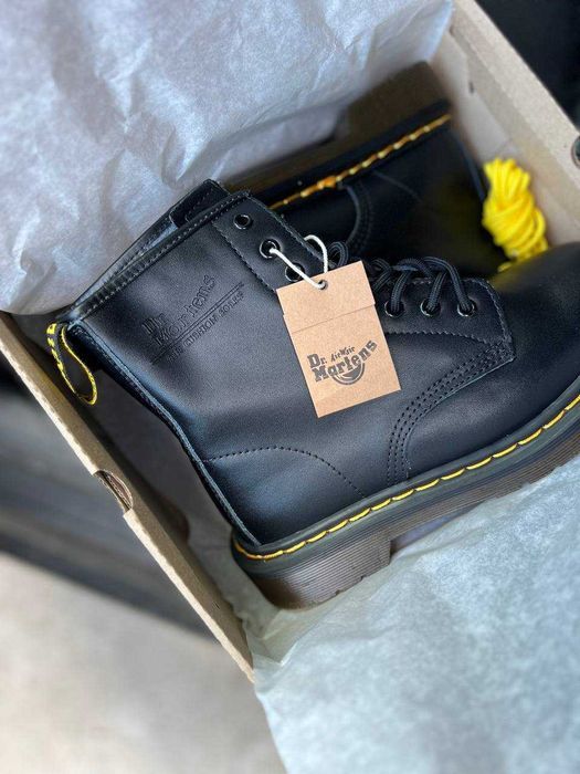 Черевики Dr. Martens 1460 Logo Classic premium БЕЗ ХУТРА