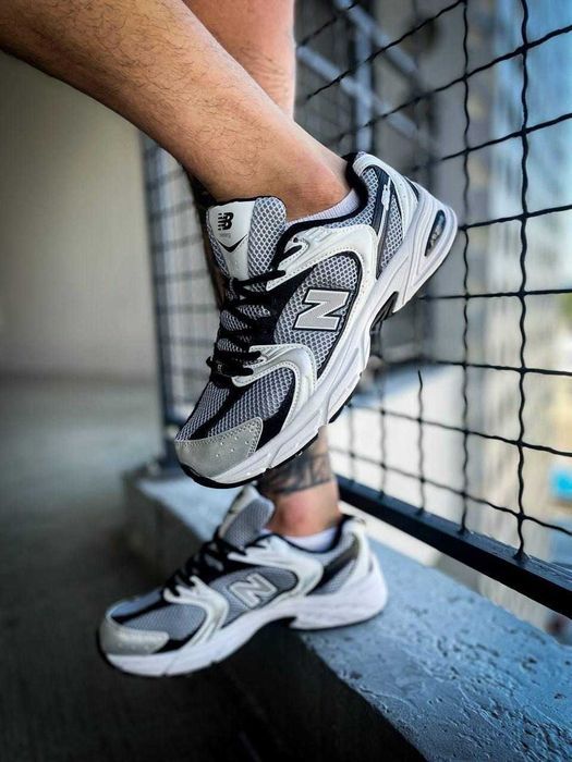 ‼️Останній 42/44 Розмір‼️Кроссовки Мужские New Balance 530 Black White/Кросівки Нью Беланс/Чоловічі NB 530