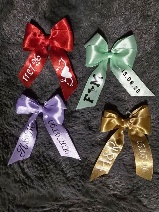 Zawieszki / kokardki na butelki