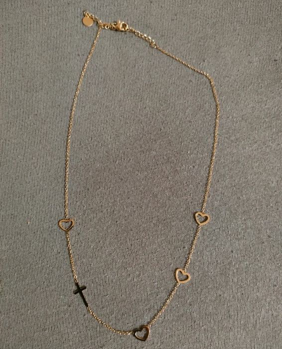 Stainless Steel Naszyjnik Złoty Stal Chirurgiczna 316L