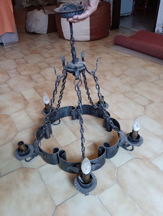 Candeiro ventage em Ferro