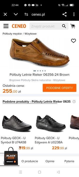 Buty mokasyny Rieker 40 skórzane jak nowe