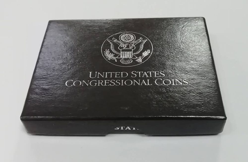 США 1 долар 1989р. (D). СРІБЛО. 200 років Конгресу. Денвер. Сертифікат