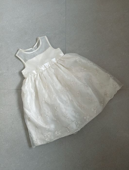 Sukienka chrzest roczek rozm 98