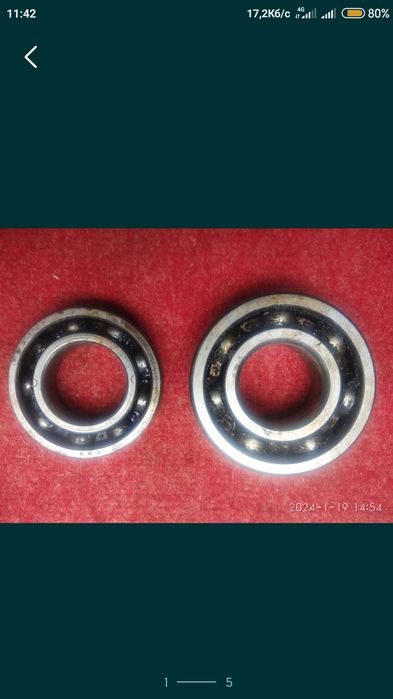 Підшипники радянського виробництва.
212,214,7512,209,110,407,11207к,60