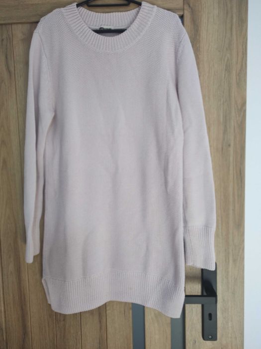 różowy sweter tunika