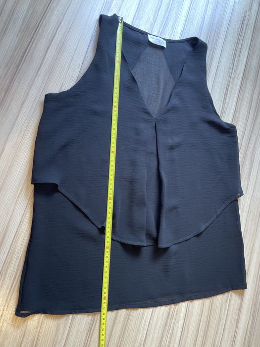 ZARA czarna efektowna bluzka damska / L / nowa