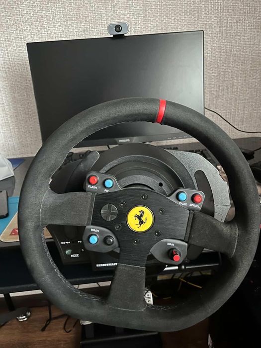 Кермо trastmaster t300 ferrari alcantara edition + shifter