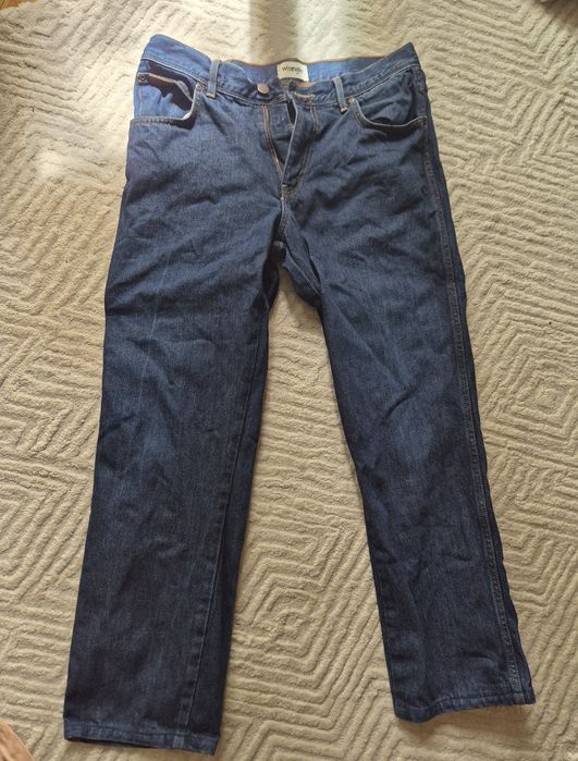 Granatowe męskie jeansy Wrangler,r.M/L
