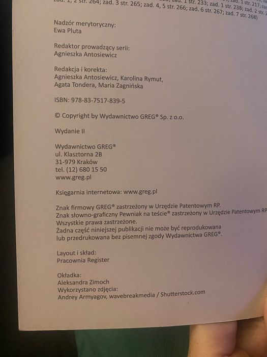 Repetytorium szkoła podstawowa fizyka Wydawnictwo greg