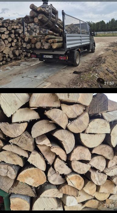 Drewno kominkowe ukladane buk dab brzoza jawor