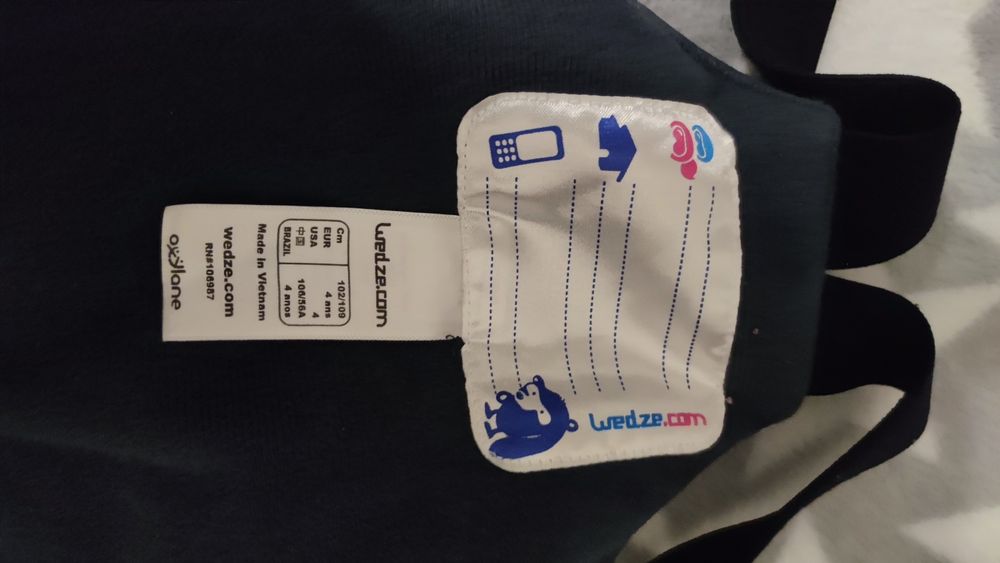 Штаны зимние, полукомбинезон, 104 р.