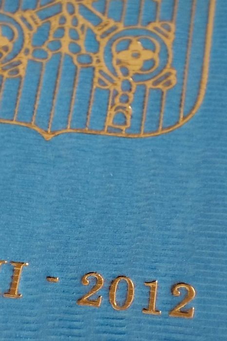 Serie de moedas euro do Vaticano - ano 2012 (FDC)