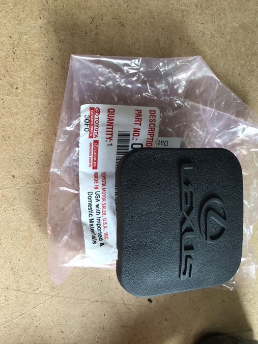 Заглушка фаркопа оригинал Lexus GX LX американский стандарт 50/50