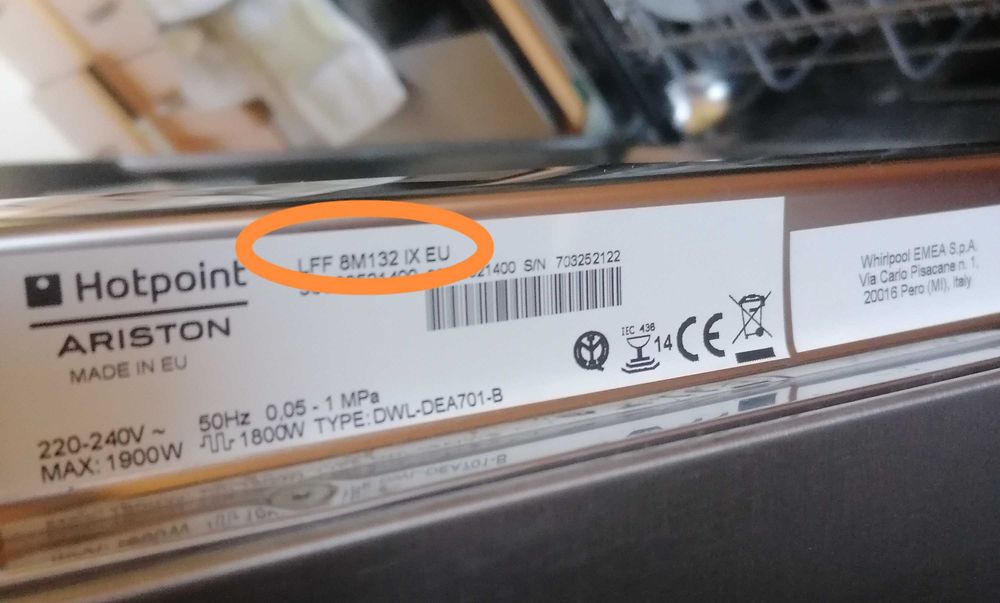 Maquina Lavar Loiça Ariston Hotpoint A+++ como Nova em Inox