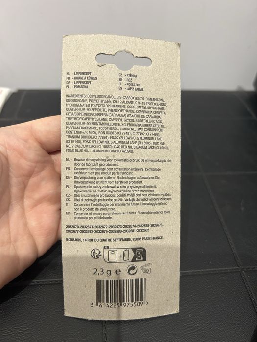 Nowa pomadka Bourjois Rouge Fabuleux 19 nr.6793