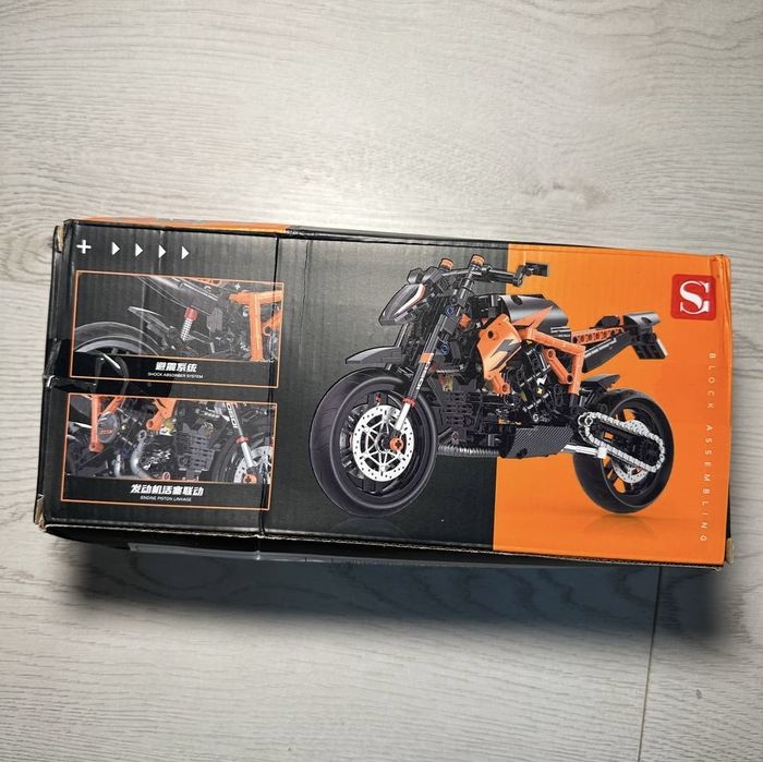 Мото конструктор в подарунковій коробці сумісний з лего