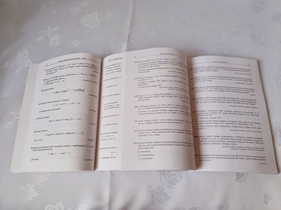 Zadania maturalne z matematyki, część 1 i 2, jak nowe