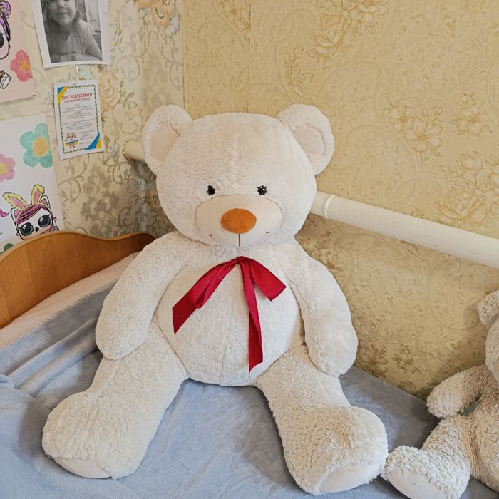 Ведмідь м'який, великий ведмедик 1 метр