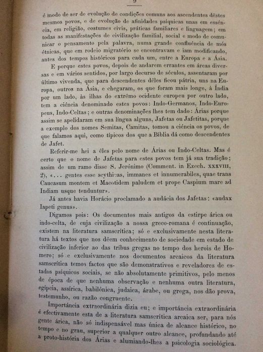 Curso integral de antiguidades áricas, 1903 . Raro