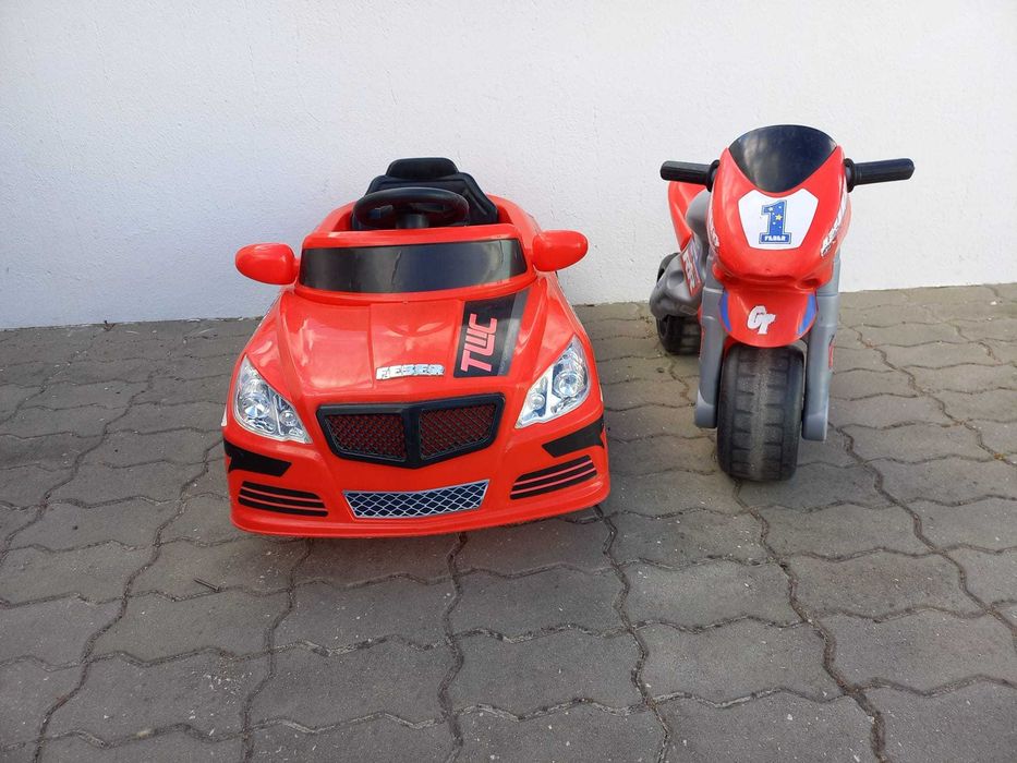 Carro a bateria + mota